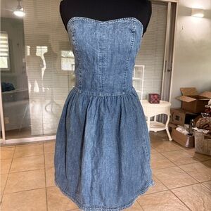 Arizona Jean Company Blue Strapless Dress